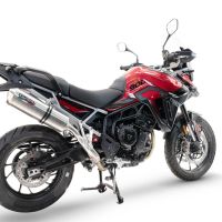 GPR auspuff kompatibel mit  Triumph Tiger 900 GT / Pro / Rally Pro 2024-2025, Satinox , Zugelassener legaler Slip-On-Auspuff mit Abe, einschließlich abnehmbarem DB-Killer und Verbindungsrohr 