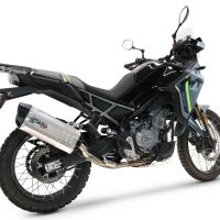 GPR auspuff kompatibel mit  Cf Moto 450 MT 2024-2025, Hyper Sonic Titanium, Racing-Komplettsystem-Auspuff, einschließlich Krümmer und abnehmbarem DB-Killer 