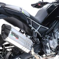 GPR auspuff kompatibel mit  Cf Moto 450 MT 2024-2025, Hyper Sonic Titanium, Racing-Komplettsystem-Auspuff, einschließlich Krümmer und abnehmbarem DB-Killer 
