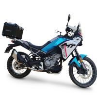 GPR TECH Cf Moto 450MT 2023/2025 Euro5 Plus Topcase aus Aluminium, schwarze Farbe mit spezifischer Platte enthalten Kapazität Liter 45