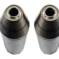 GPR auspuff kompatibel mit  Kawasaki Kfx 700 2004-2011, Deeptone Atv, Zugelassener Komplettauspuff mit ABE, einschließlich Doppelschalldämpfer und abnehmbarem DB-Killer 