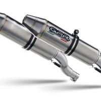 GPR auspuff kompatibel mit  Kawasaki Kfx 700 2004-2011, Deeptone Atv, Zugelassener Komplettauspuff mit ABE, einschließlich Doppelschalldämpfer und abnehmbarem DB-Killer 