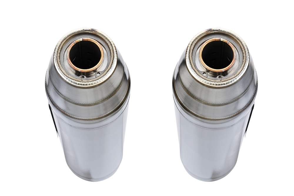 GPR auspuff kompatibel mit  Triumph Scrambler 900 2006-2014, Deeptone Inox, Doppelt homologierter legaler Slip-On-Auspuff mit ABE, einschließlich abnehmbarer DB-Killer und verbindungsrohre 