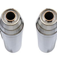 GPR auspuff kompatibel mit  Triumph Scrambler 900 2006-2014, Deeptone Inox, Doppelt homologierter legaler Slip-On-Auspuff mit ABE, einschließlich abnehmbarer DB-Killer und verbindungsrohre 