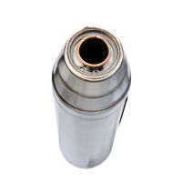 GPR auspuff kompatibel mit  Fantic Motor XEF 125 2025-2026, Deeptone Inox, Racing Slip-on, inkl. Verbindungsrohr, herausnehmbarem DB-Killer, ohne ABE 