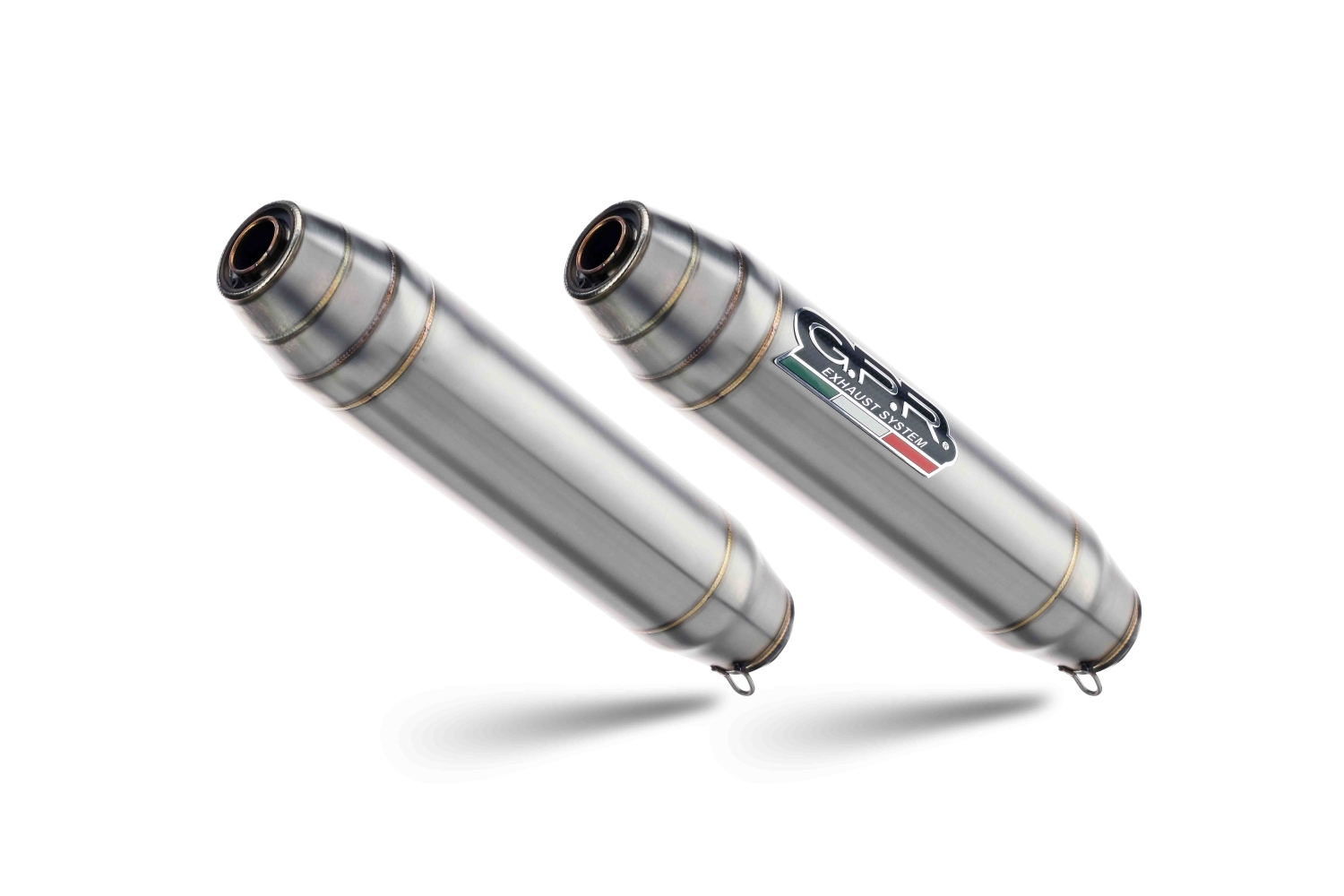 GPR auspuff kompatibel mit  Ducati 748 -S -SP -SPS -R -RS  1995-2002, Deeptone Inox, Doppelt homologierter legaler Slip-On-Auspuff mit ABE, einschließlich abnehmbarer DB-Killer und verbindungsrohre 