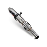 GPR auspuff kompatibel mit  Fantic Motor XEF 125 2025-2026, Deeptone Inox, Racing Slip-on, inkl. Verbindungsrohr, herausnehmbarem DB-Killer, ohne ABE 