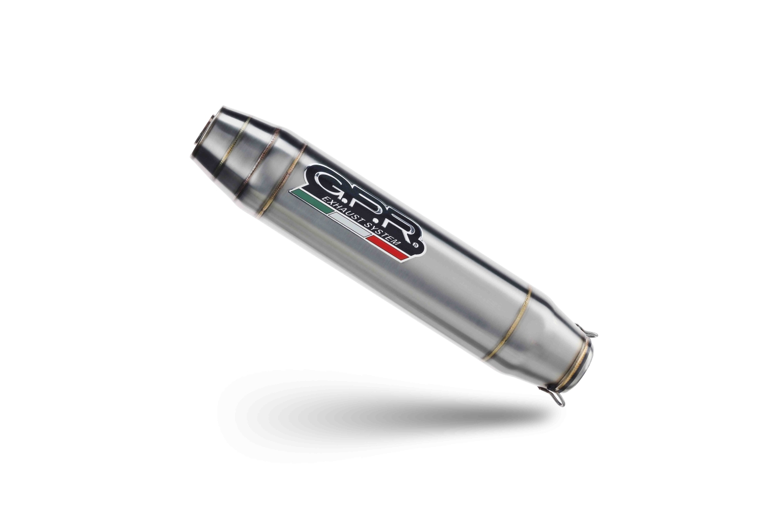 GPR auspuff kompatibel mit  Fantic Motor XEF 125 2025-2026, Deeptone Inox, Racing Slip-on, inkl. Verbindungsrohr, herausnehmbarem DB-Killer, ohne ABE 