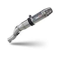 GPR auspuff kompatibel mit  F.B. Mondial Hps 125 2021-2023, Deeptone Inox, Kompletter Rennauspuff, geliefert mit spezifischem Krümmer, Artikel ohne Homologation 