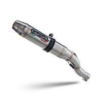GPR auspuff kompatibel mit  Fantic Motor XEF 125 2025-2026, Deeptone Inox, Racing Slip-on, inkl. Verbindungsrohr, herausnehmbarem DB-Killer, ohne ABE 