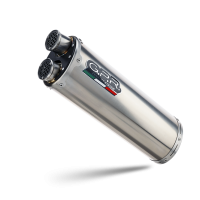 GPR auspuff kompatibel mit  Kove 800X 2024-2026, Dual Inox, Racing Slip-on, inkl. Verbindungsrohr, herausnehmbarem DB-Killer, ohne ABE 
