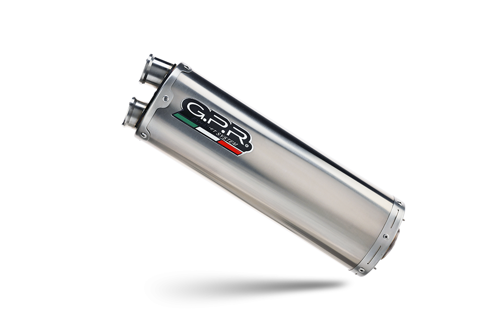 GPR auspuff kompatibel mit  Kove 800X 2024-2026, Dual Inox, Racing Slip-on, inkl. Verbindungsrohr, herausnehmbarem DB-Killer, ohne ABE 