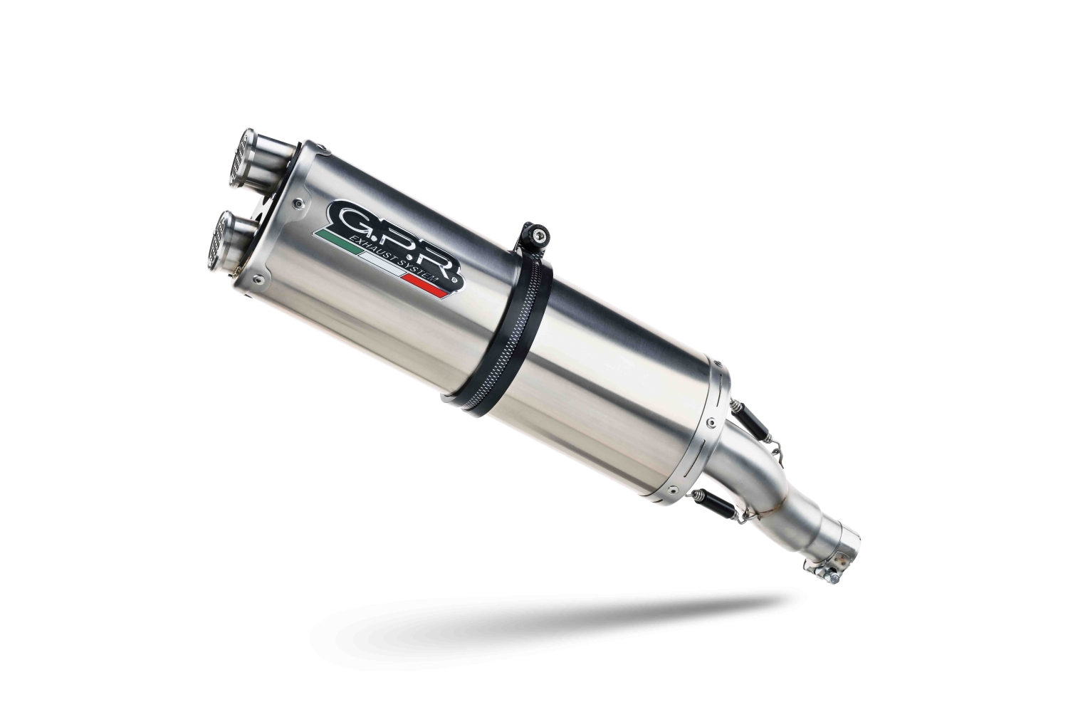 GPR auspuff kompatibel mit  Suzuki V-STROM DL 800 DE - SE 2023-2025, Dual Inox, Zugelassener legaler Slip-On-Auspuff mit Abe, einschließlich abnehmbarem DB-Killer und Verbindungsrohr 