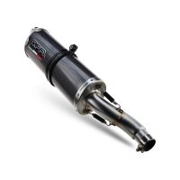 GPR auspuff kompatibel mit  Suzuki V-STROM DL 800 DE - SE 2023-2025, Dual Poppy, Zugelassener legaler Slip-On-Auspuff mit Abe, einschließlich abnehmbarem DB-Killer und Verbindungsrohr 