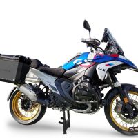 GPR TECH Bmw R 1300 GS 2023/2025 Seitenkofferpaar aus Aluminium , Farbe Schwarz mit speziellem Gepäckträger Fassungsvermögen 38 Liter + 38 Liter