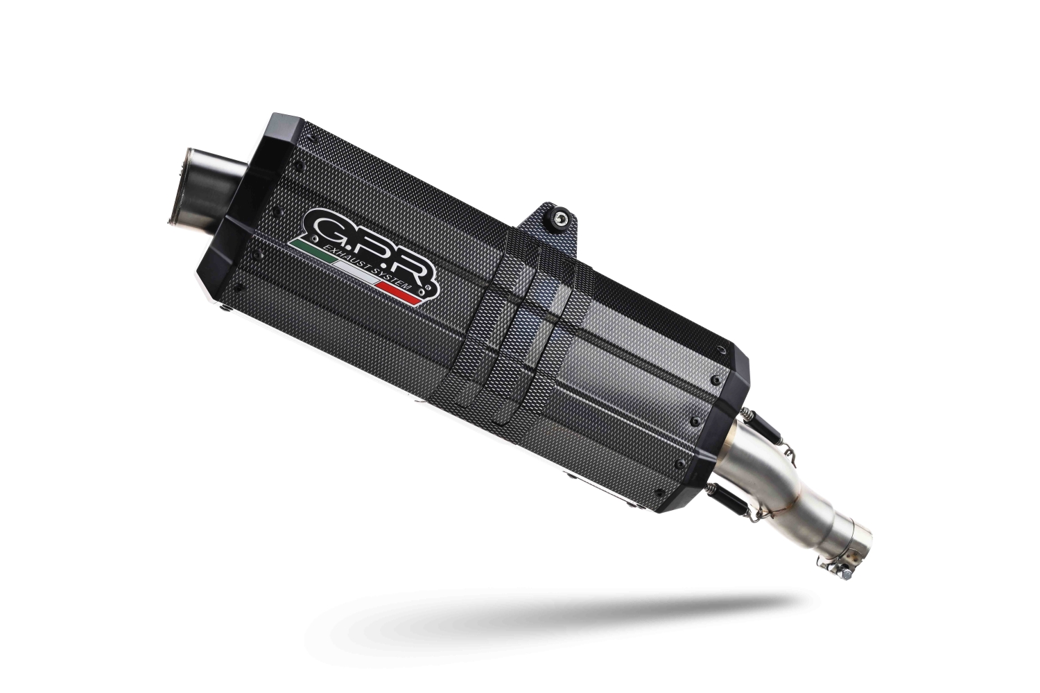 GPR auspuff kompatibel mit  Ktm LC 8 Super Adventure 1290  R 2021-2024, Sonic Poppy, Zugelassener legaler Slip-On-Auspuff mit Abe, einschließlich abnehmbarem DB-Killer und Verbindungsrohr 