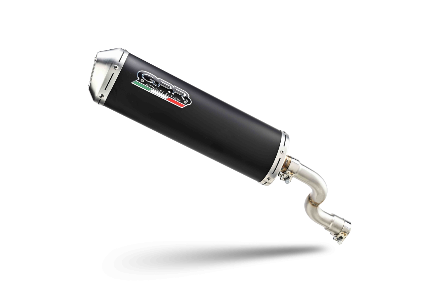 GPR auspuff kompatibel mit  Honda Sh 300 I.E. 2016-2020, Evo4 Road, Racing-Komplettsystem-Auspuff, einschließlich Krümmer und abnehmbarem DB-Killer 