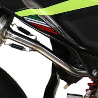 GPR auspuff kompatibel mit  Fantic Motor XEF 125 2025-2026, Deeptone Inox, Racing Slip-on, inkl. Verbindungsrohr, herausnehmbarem DB-Killer, ohne ABE 