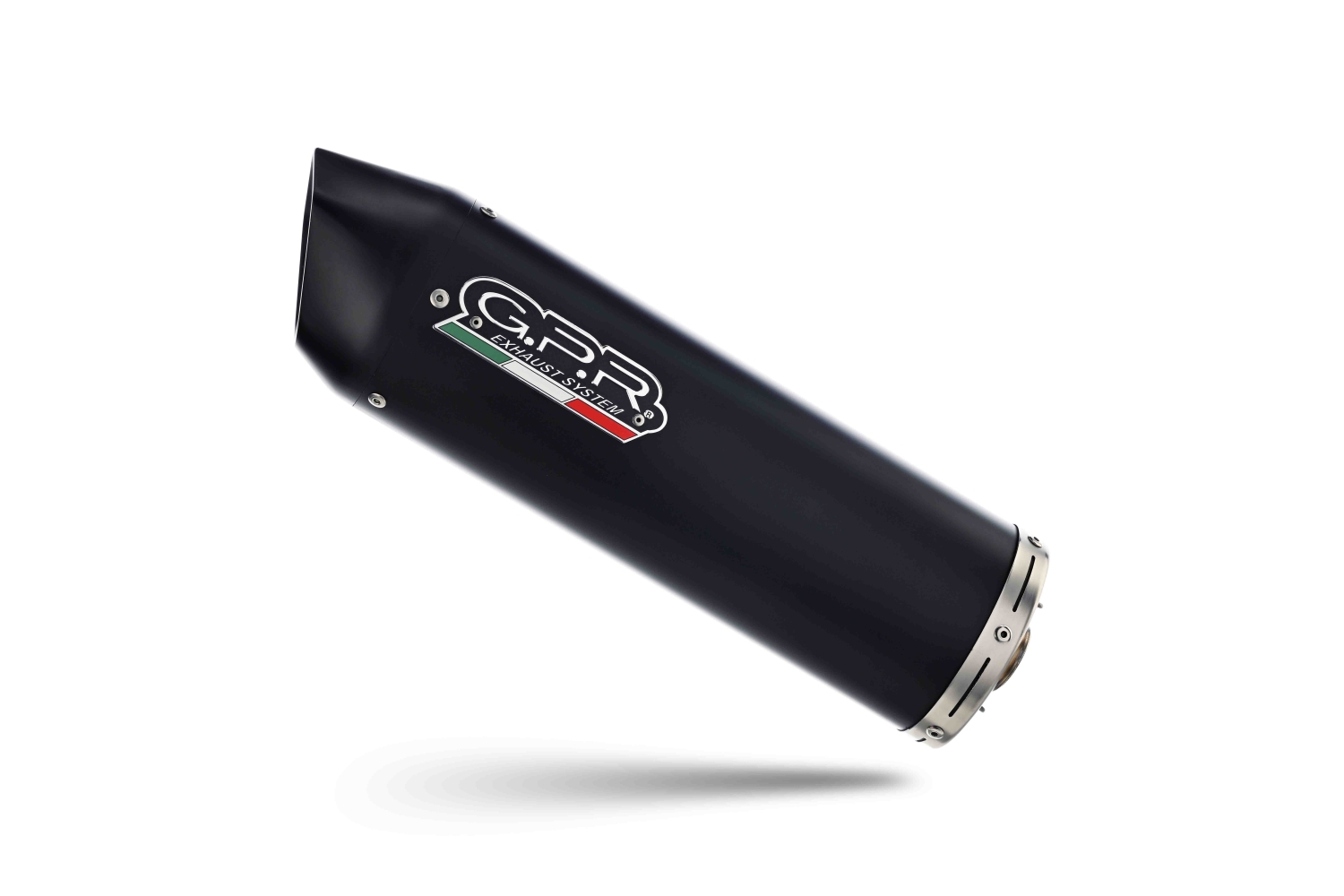 GPR auspuff kompatibel mit  Fantic Motor XEF 125 2025-2026, Furore Nero, Racing Slip-on, inkl. Verbindungsrohr, herausnehmbarem DB-Killer, ohne ABE 