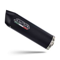 GPR auspuff kompatibel mit  Fantic Motor XEF 125 2025-2026, Furore Nero, Racing Slip-on, inkl. Verbindungsrohr, herausnehmbarem DB-Killer, ohne ABE 