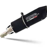GPR auspuff kompatibel mit  Kawasaki KLX 250 S 2009-2017, Furore Nero, Zugelassener legaler Slip-On-Auspuff mit ABE, inklusive abnehmbarem DB-Killer, Verbindungsrohr und Katalysator 