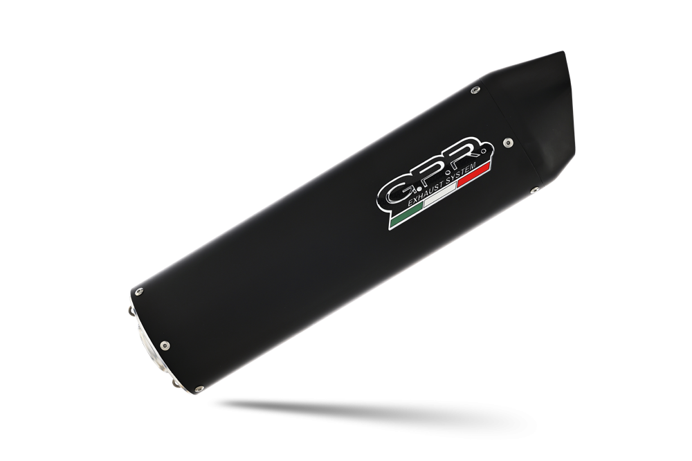 GPR auspuff kompatibel mit  Bmw R 1200 Gs -Adventure 2013-2013, Furore Nero, Zugelassener legaler Vollanlagenauspuff mit ABE, inklusive herausnehmbarem DB-Killer 