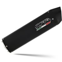 GPR auspuff kompatibel mit  Moto Guzzi V85 TT 2021-2024, Furore Nero, Rennauspuff, mit Verbindungsrohren, Artikel ohne Genehmigung 