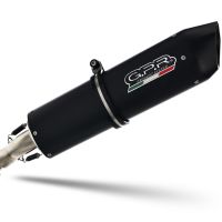 GPR auspuff kompatibel mit  Moto Guzzi V85 TT 2019-2020, Furore Nero, Rennauspuff, mit Verbindungsrohren, Artikel ohne Genehmigung 