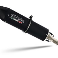 GPR auspuff kompatibel mit  Husqvarna FS 450 2016-2017, Furore Nero, Racing-Komplettsystem-Auspuff, einschließlich Krümmer und abnehmbarem DB-Killer 