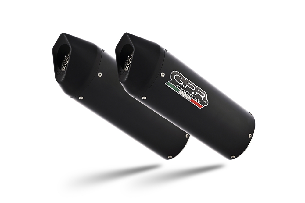 GPR auspuff kompatibel mit  Bmw K 1600 Gtl 2021-2025, Furore Evo4 Nero, Doppelt homologierter legaler Slip-On-Auspuff mit ABE, einschließlich abnehmbarer DB-Killer und verbindungsrohre 