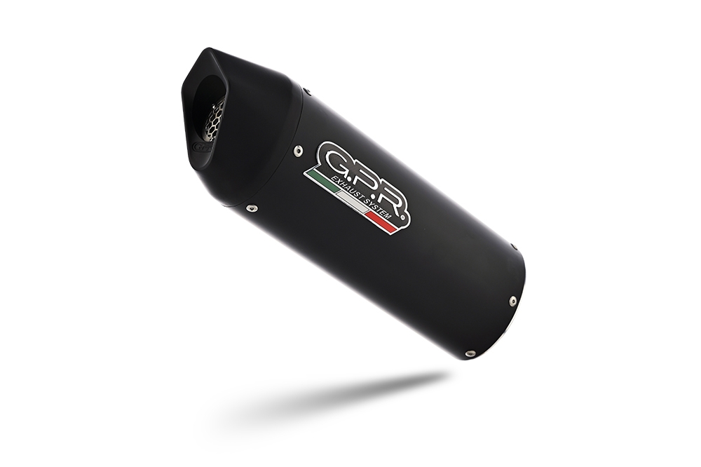 GPR auspuff kompatibel mit  Yamaha Mt-07  2021-2024, Furore Nero, Racing-Komplettsystem-Auspuff, einschließlich Krümmer und abnehmbarem DB-Killer 