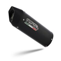 GPR auspuff kompatibel mit  Yamaha Mt-07  2021-2024, Furore Nero, Racing-Komplettsystem-Auspuff, einschließlich Krümmer und abnehmbarem DB-Killer 