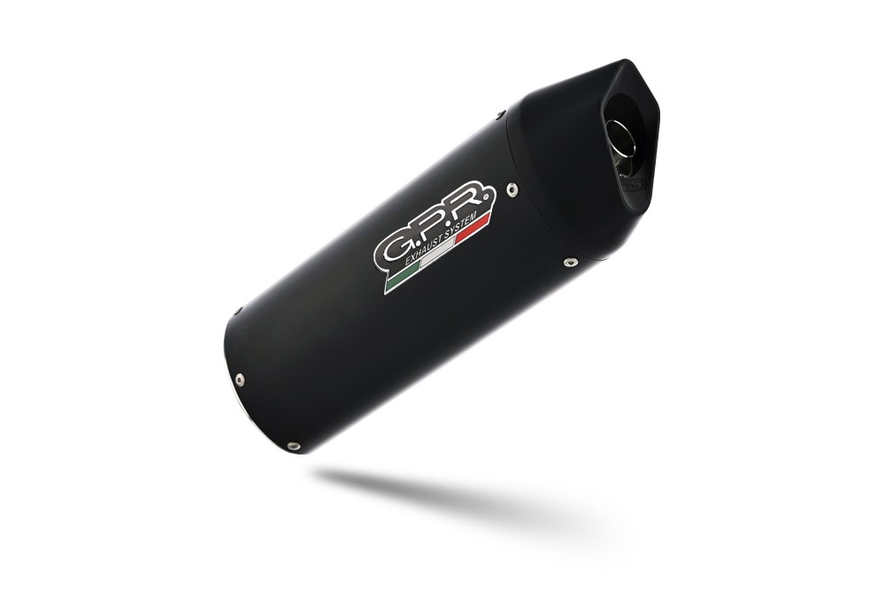 GPR auspuff kompatibel mit  Kawasaki KLX 250 S 2009-2017, Furore Nero, Zugelassener legaler Slip-On-Auspuff mit ABE, inklusive abnehmbarem DB-Killer, Verbindungsrohr und Katalysator 