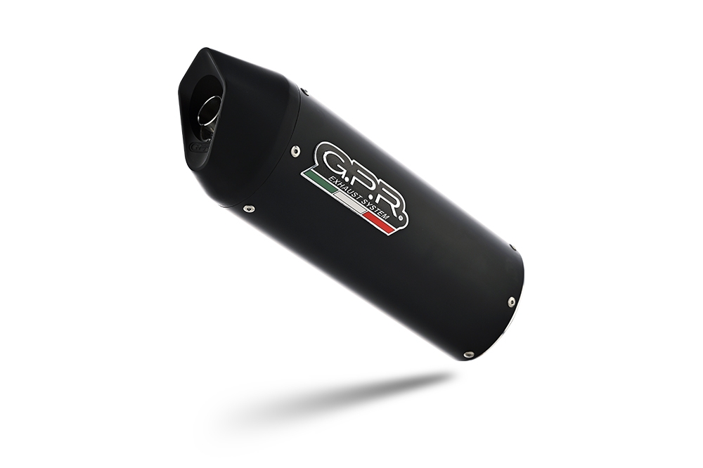 GPR auspuff kompatibel mit  Fantic Motor XEF 125 2025-2026, Furore Nero, Racing Slip-on, inkl. Verbindungsrohr, herausnehmbarem DB-Killer, ohne ABE 