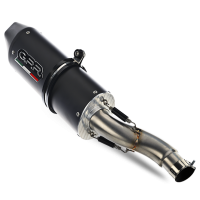 GPR auspuff kompatibel mit  Benelli Leoncino 500 Trail 2017-2024, Furore Nero, Decat Pipe, Katalysatorabscheider, artikel ohne Genehmigung 