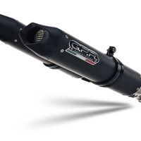 GPR auspuff kompatibel mit  Aprilia Dorsoduro 1200 2011-2016, Furore Evo4 Nero, Doppelt homologierter legaler Slip-On-Auspuff mit ABE, einschließlich abnehmbarer DB-Killer, Link Pipes und Katalysatoren 