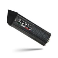 GPR auspuff kompatibel mit  Cf Moto 650 Gt 2022-2024, Furore Poppy, Racing Slip-on, inkl. Verbindungsrohr, herausnehmbarem DB-Killer, ohne ABE 