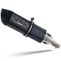 GPR auspuff kompatibel mit  Cf Moto 650 Gt 2022-2024, Furore Poppy, Racing Slip-on, inkl. Verbindungsrohr, herausnehmbarem DB-Killer, ohne ABE 