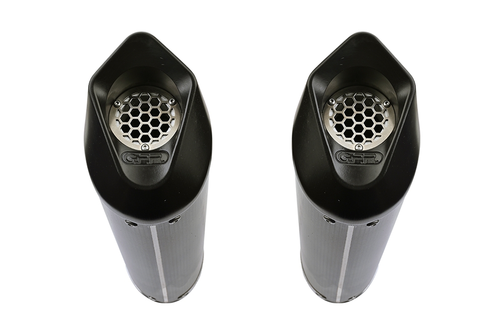 GPR auspuff kompatibel mit  Bmw K 1600 Gtl 2021-2025, Furore Evo4 Poppy, Doppelt homologierter legaler Slip-On-Auspuff mit ABE, einschließlich abnehmbarer DB-Killer und verbindungsrohre 