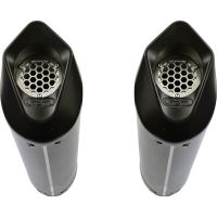 GPR auspuff kompatibel mit  Bmw K 1600 Gtl 2021-2025, Furore Evo4 Poppy, Doppelt homologierter legaler Slip-On-Auspuff mit ABE, einschließlich abnehmbarer DB-Killer und verbindungsrohre 