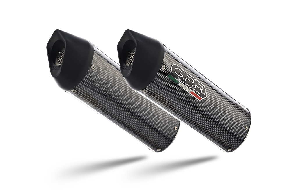 GPR auspuff kompatibel mit  Bmw K 1600 Gtl 2021-2025, Furore Evo4 Poppy, Doppelt homologierter legaler Slip-On-Auspuff mit ABE, einschließlich abnehmbarer DB-Killer und verbindungsrohre 