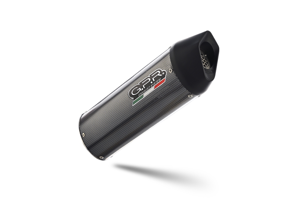 GPR auspuff kompatibel mit  Husqvarna Supermoto 701 2021-2024, Furore Evo4 Poppy, Zugelassener legaler Slip-On-Auspuff mit Abe, einschließlich abnehmbarem DB-Killer,katakysator und Verbindungsrohr 