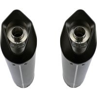 GPR auspuff kompatibel mit  Bmw K 1600 Gt 2010-2016, Furore Poppy, Doppelt homologierter legaler Slip-On-Auspuff mit ABE, einschließlich abnehmbarer DB-Killer und verbindungsrohre 