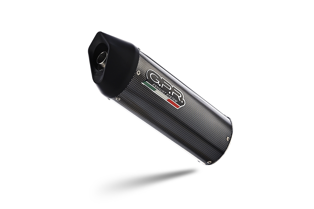 GPR auspuff kompatibel mit  Cf Moto 650 Gt 2022-2024, Furore Poppy, Racing Slip-on, inkl. Verbindungsrohr, herausnehmbarem DB-Killer, ohne ABE 