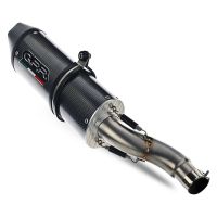 GPR auspuff kompatibel mit  Cf Moto 650 Gt 2022-2024, Furore Poppy, Racing Slip-on, inkl. Verbindungsrohr, herausnehmbarem DB-Killer, ohne ABE 