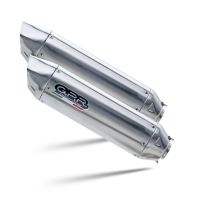 GPR auspuff kompatibel mit  Aprilia Etv Caponord 1000 Rally 2001-2007, Furore-X Inox, Doppelt homologierter legaler Slip-On-Auspuff mit ABE, einschließlich abnehmbarer DB-Killer und verbindungsrohre 