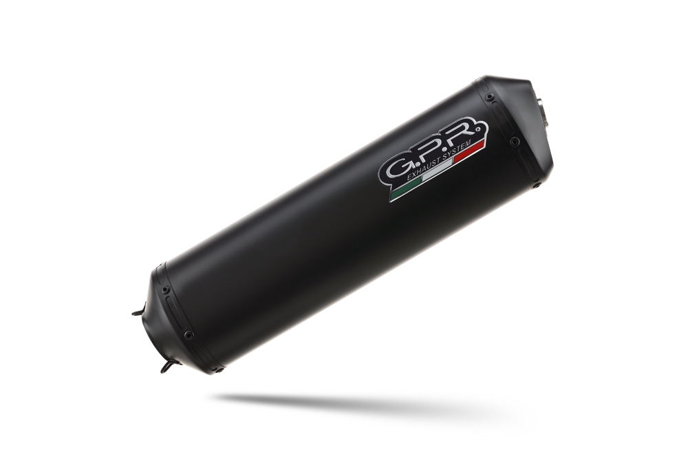 GPR auspuff kompatibel mit  Bmw F 650 Cs Scarver 2001-2006, Ghisa , Zugelassener legaler Slip-On-Auspuff mit Abe, einschließlich abnehmbarem DB-Killer und Verbindungsrohr 