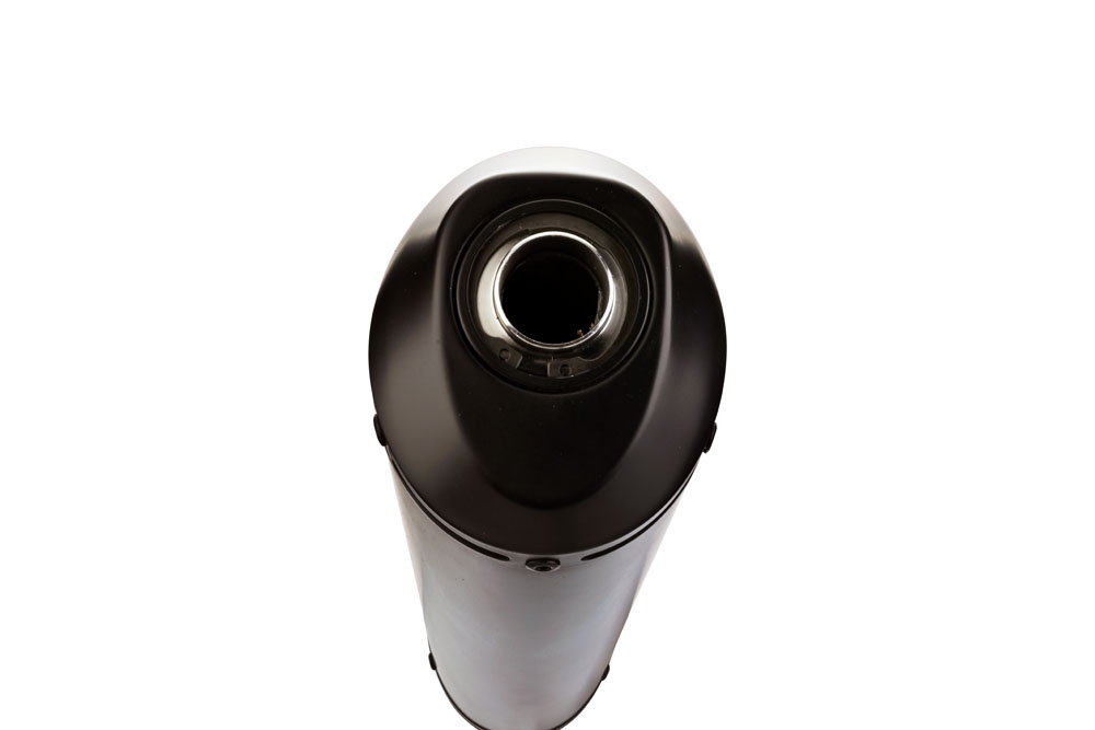 GPR auspuff kompatibel mit  Bmw F 650 Cs Scarver 2001-2006, Ghisa , Zugelassener legaler Slip-On-Auspuff mit Abe, einschließlich abnehmbarem DB-Killer und Verbindungsrohr 