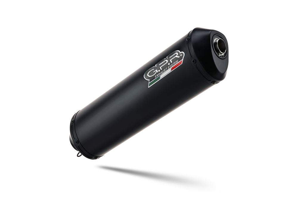 GPR auspuff kompatibel mit  Bmw F 650 Cs Scarver 2001-2006, Ghisa , Zugelassener legaler Slip-On-Auspuff mit Abe, einschließlich abnehmbarem DB-Killer und Verbindungsrohr 