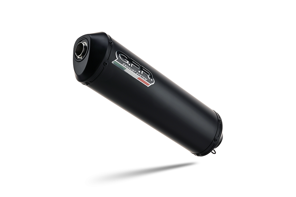 GPR auspuff kompatibel mit  Honda Transalp Xl 600 V 1996-1999, Ghisa , Zugelassener legaler Slip-On-Auspuff mit Abe, einschließlich abnehmbarem DB-Killer und Verbindungsrohr 